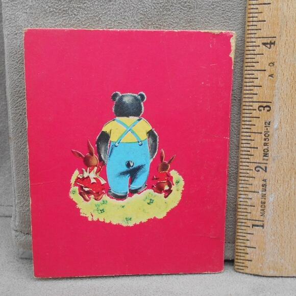Whitman Tiny Tales #2952 Buddy Bear's Lost Growl 1949 Antique Children's Book - Picture 4 of 10